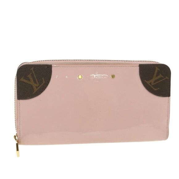 LOUIS VUITTON Monogram Vernis Zippy Venice Long Wallet Pink - Picture 1 of 15